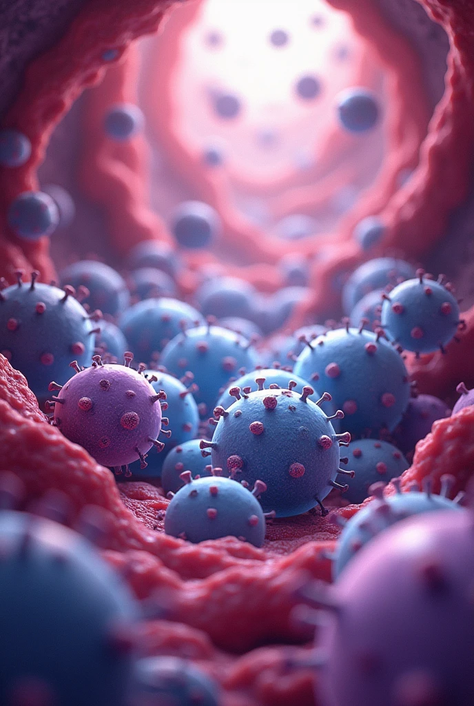 Please create an easy to draw image of white blood cells defending the body by detecting infectious cells.