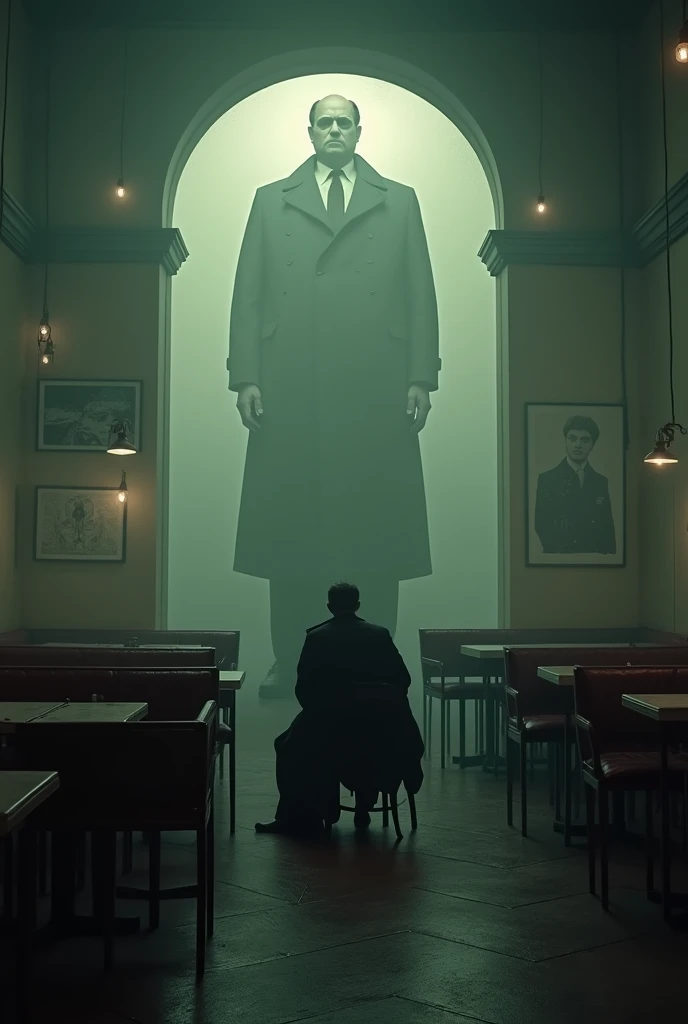 Scene 6: The End of the Rebellion**
*(Winston is alone in an empty cafe, staring into the void. Images of Big Brother surround him.)*
**voice-over (Winston):** I learned to love Big Brother.
*(The camera slowly zooms out as he smiles vacantly, showing how it has been completely subdued.)*