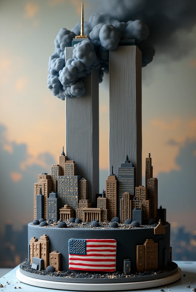 Make a 9/11 Twin Towers themed cake