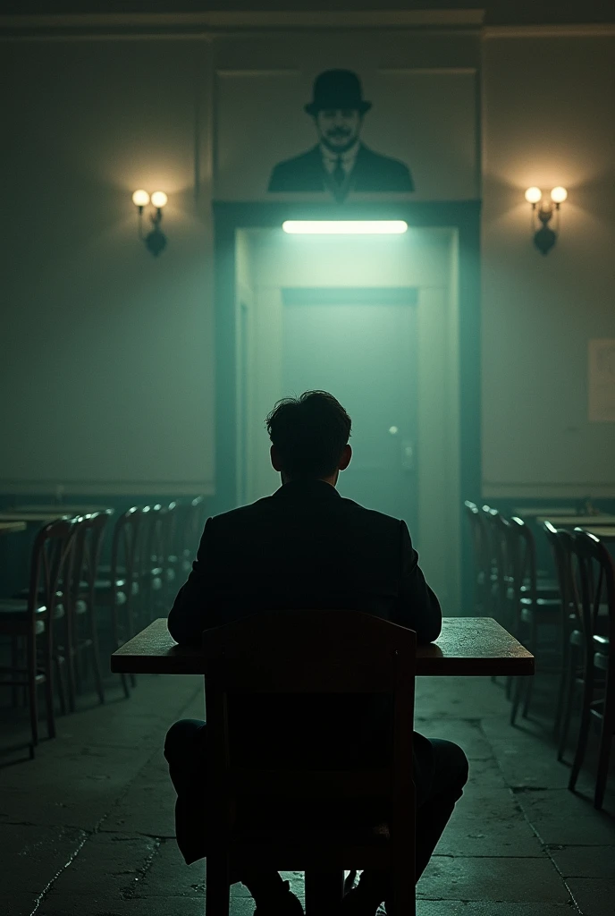 Scene 6: The End of the Rebellion**
*(Winston is alone in an empty cafe, staring into the void. Images of Big Brother surround him.)*
**voice-over (Winston):** I learned to love Big Brother.
*(The camera slowly zooms out as he smiles vacantly, showing how it has been completely subdued.)*