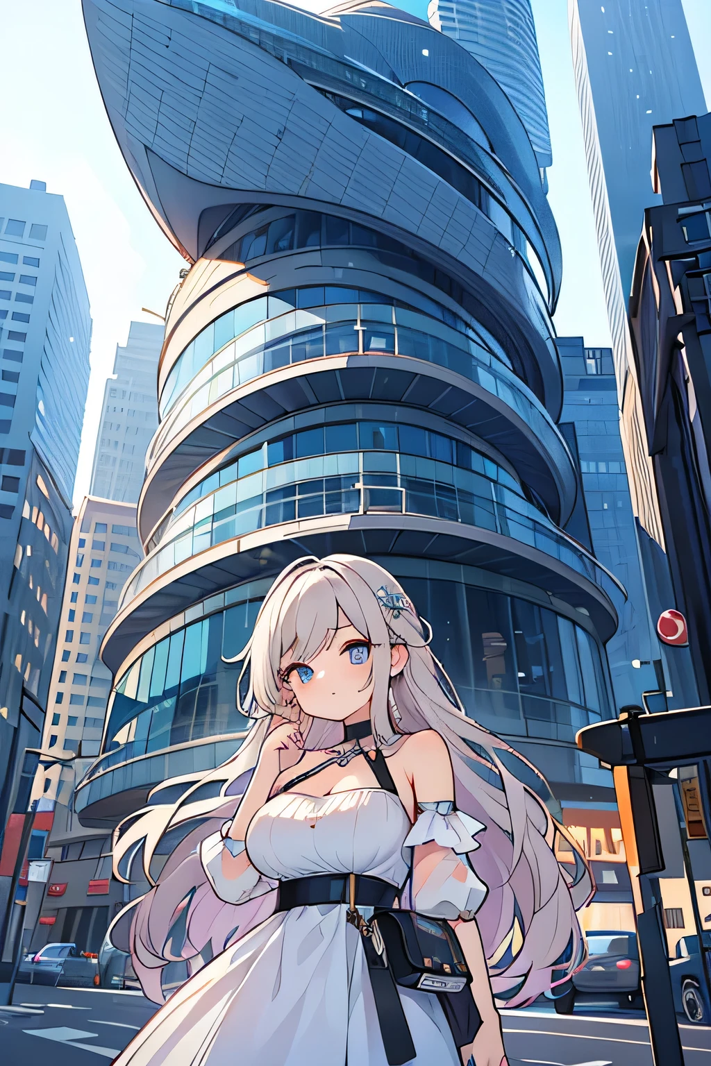 Highest quality、High resolution、Detailed Background、(Beautiful face in every detail:1.4)、Highly detailed face、age beauty、(Huge breasts:1.2)、(Detailed facial expressions:1.2)、Detailed eyes、Light color hair、Long Hair、Wavy Hairstyle、Cute Eye Makeup、Cute Lip Makeup、Perfect body line、Do cute things、Accentuate your breasts、Accentuate your cleavage、
(A beautiful model with a background of contemporary architecture and unique design buildings:1.5)、
You can create a sexy look by incorporating see-through items.、See-through blouses and skirts、See-through pants, etc.、By combining it with an inner camisole or shorts, you can adjust the exposure and enjoy sexiness.、
Contemporary architecture and unique design buildings、Very original and innovative design、
The building features curved shapes and innovative construction in steel and glass.、
The building features curved and angular shapes and modern materials such as glass and steel.、
The building features a glass facade and energy-efficient design.、
Walt Disney Concert Hall in California and the Guggenheim Museum Bilbao in Spain、Germany's Dresden State Art Museum and Austria's Vienna Zentralbahnhof、London City Hall in the UK and Berlin Central Station in Germany、very beautiful