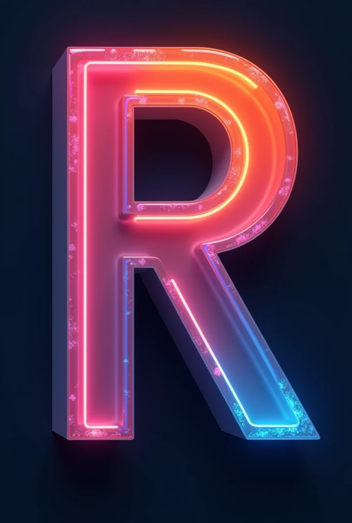 J inside R with a gradient font