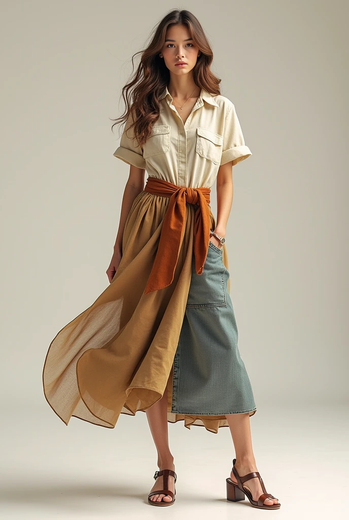 Imagine that you are a super successful fashion designer and need to create a new collection of clothes and shoes.generate photos of an clothing collection for summer-spring 2025. use trends that will be in the future. for example, , natural fabric, painting on clothes, leather, different textures. make these photos detailed and make the whole collection match each other. the photos should contain 8 to 10 models/ thats must be a fashion sketches amd models in a full height
create a hight fashion. Add more details and accessories . generate more skirt or dresses or t-shirts etc be unusual, new, trendy