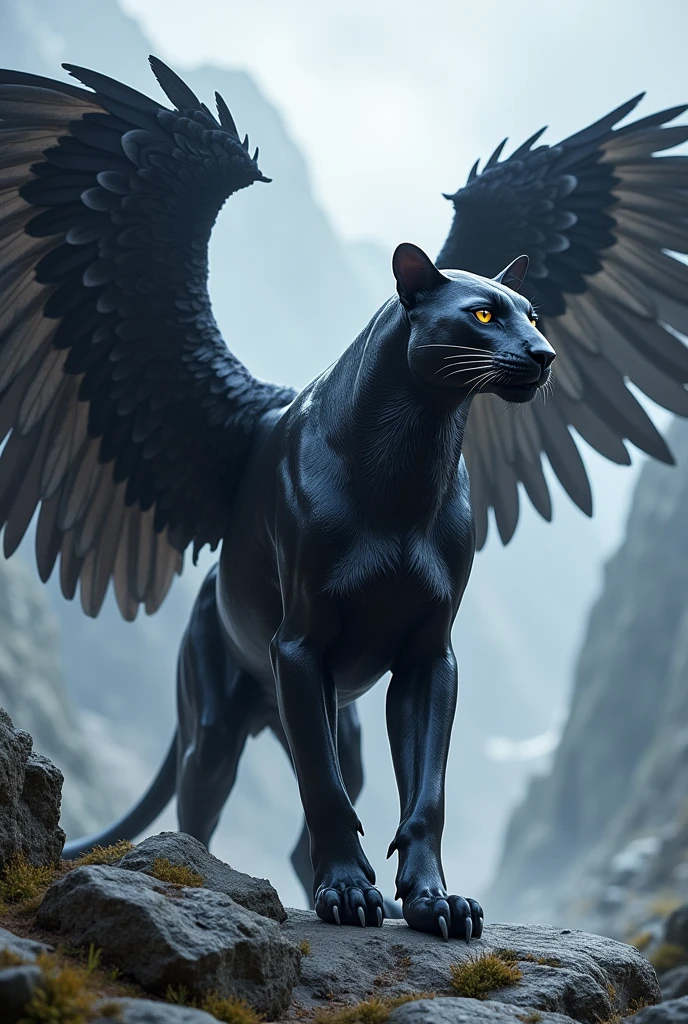 Panther with wings 