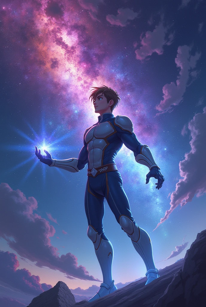 Galaxy Boy Back Dream Aesthetic Smile Pose Battle