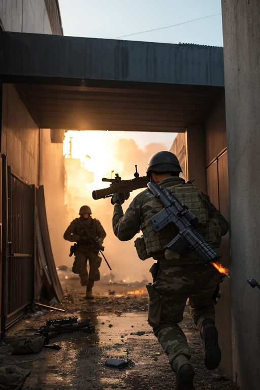 heavy weapons,Afterfire,RPD,battlefield,Aim at the helicopter and fire away,Flying bullets,Running soldiers,Sniper hiding in the shadows