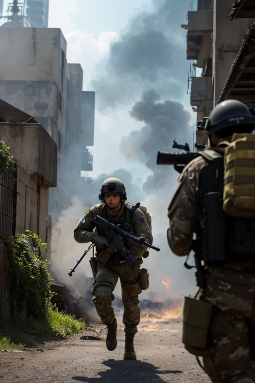 heavy weapons,Afterfire,RPD,battlefield,Aim at the helicopter and fire away,Flying bullets,Running soldiers,Sniper hiding in the shadows
