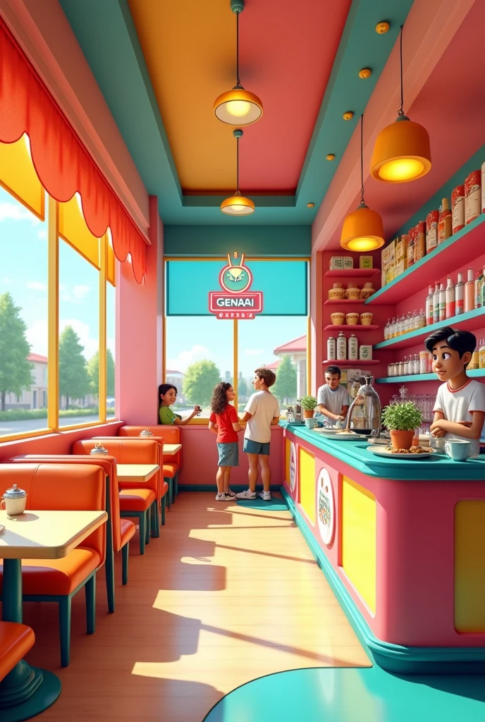 A cafeteria called Générai style happy cafes
