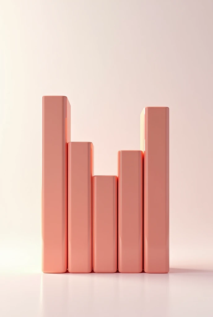 Bar graph in the shape of the letter M 
