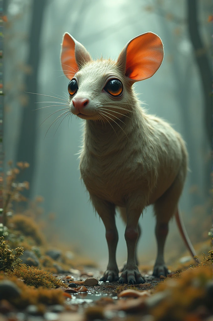 I show the boss at the beginning looking like a mouse half man half horse