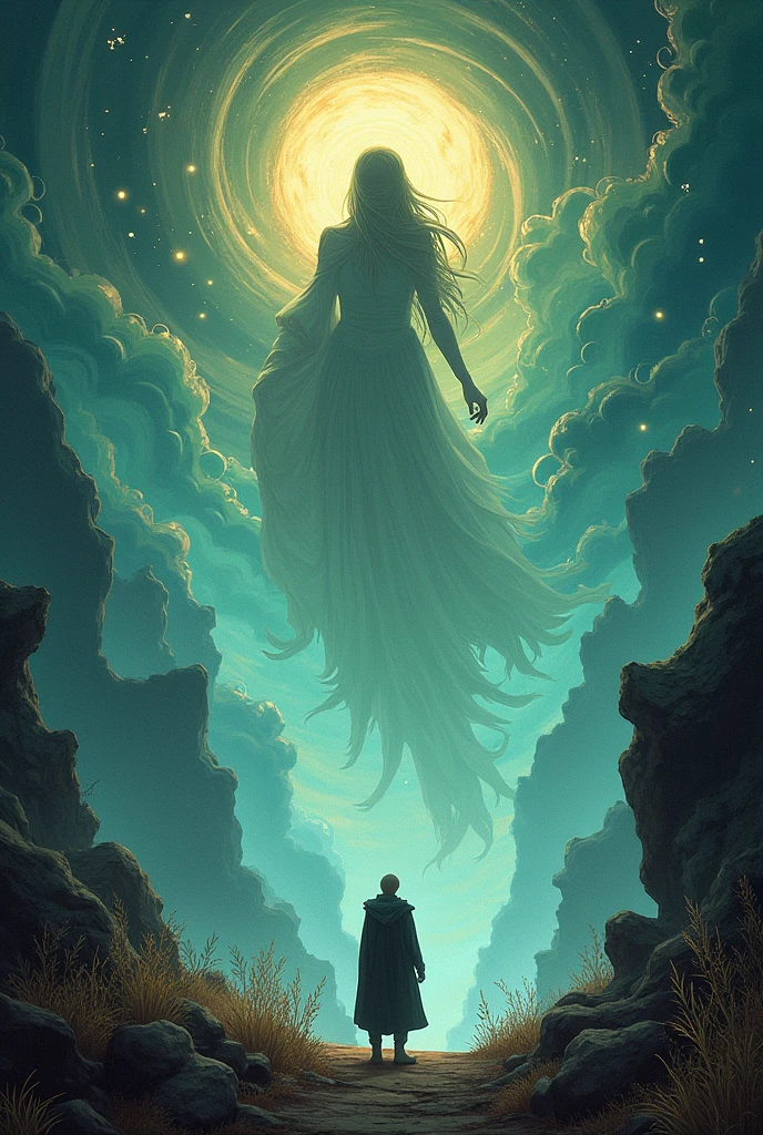 I would like to create an illustrative image of Kvothe's encounter with Felurian, fictional characters from the fantasy series called "o Matador de Reis". They are in the world of the Enchanted.
