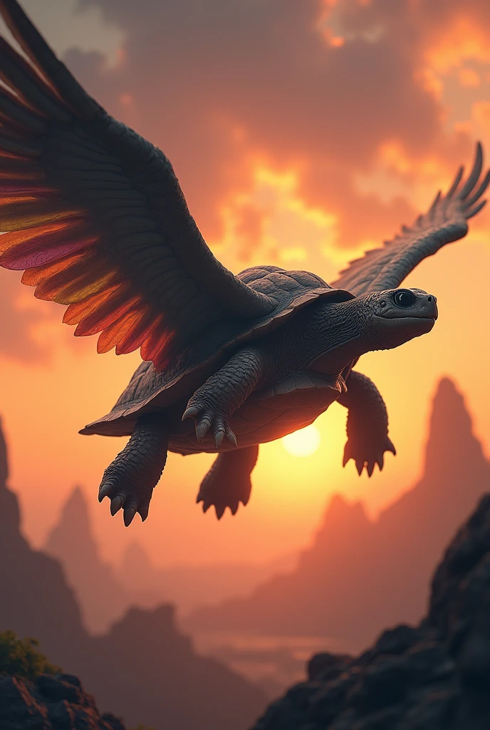 A turtle with wings