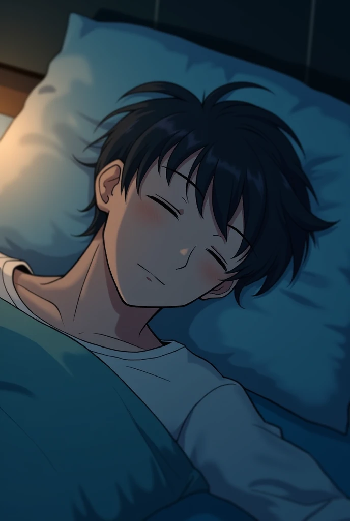 Tim is falling asleep. He is closing his eyes, and his breathing is slowing down. The day is ending, and Tim is dreaming of new adventures.