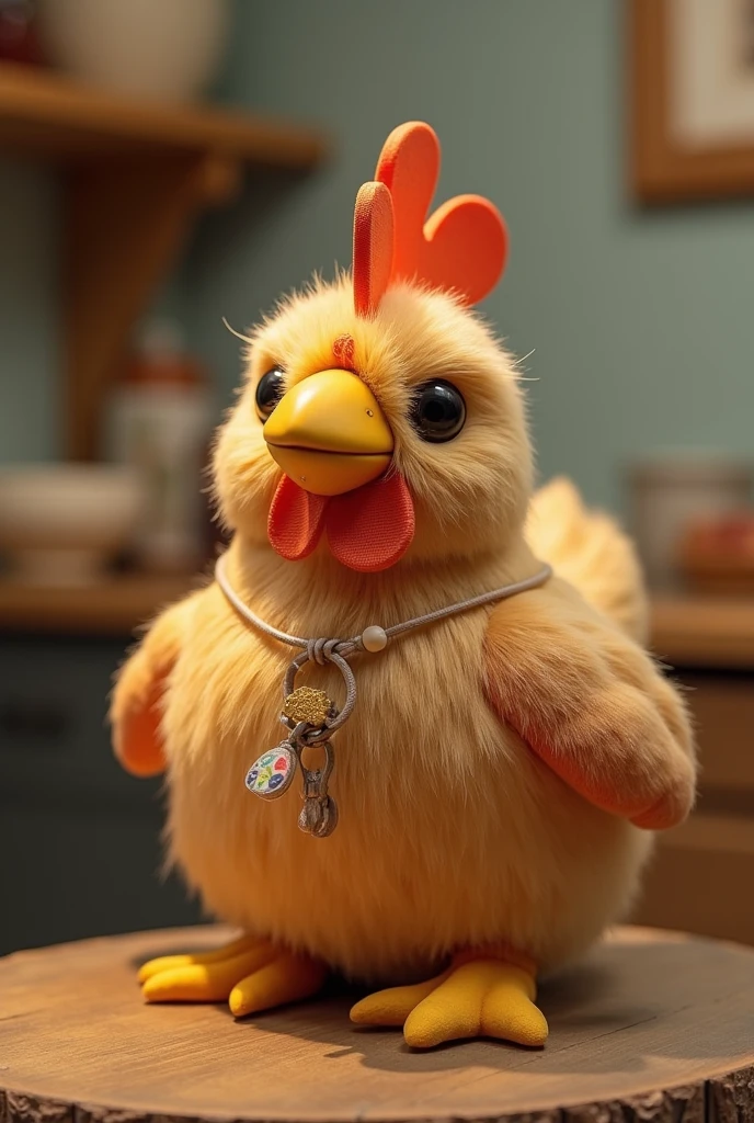 Fan made of chicken 