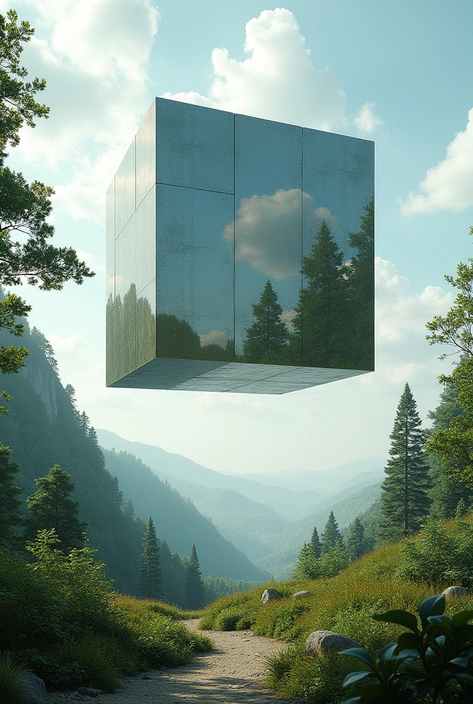 Infinite three-dimensional cube in nature