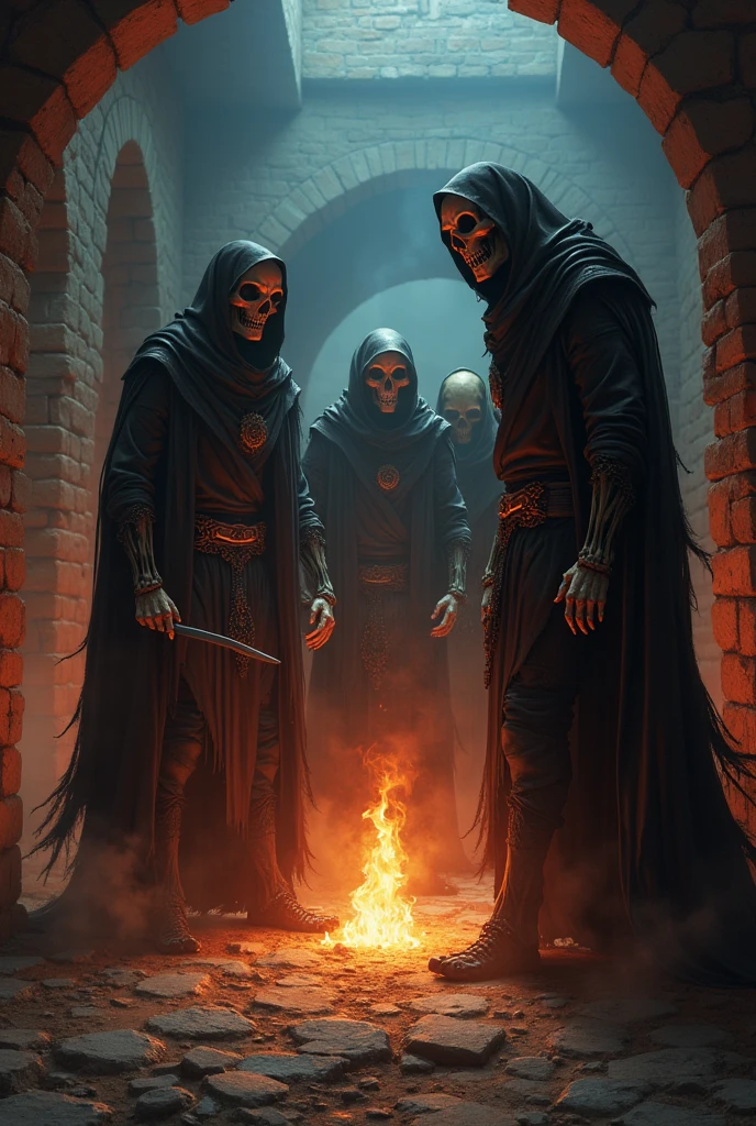 skullboys, dark ages, fire, written TrapRock dojo