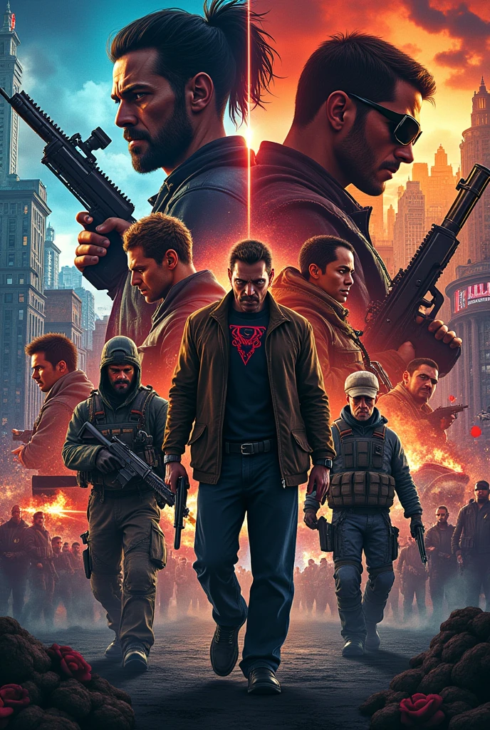 Ps games with FC24cover GTA cover injustice cover and call of dute
