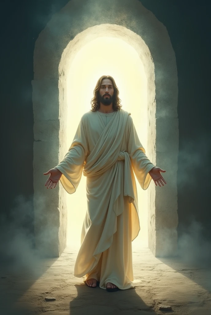 Jesus and a door of light