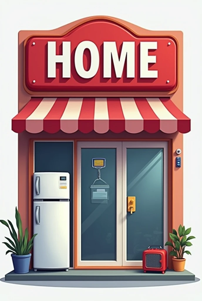 Logo, home appliance spare parts store, no background