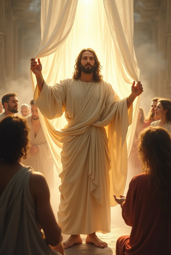 Jesus removing the veil from our mind