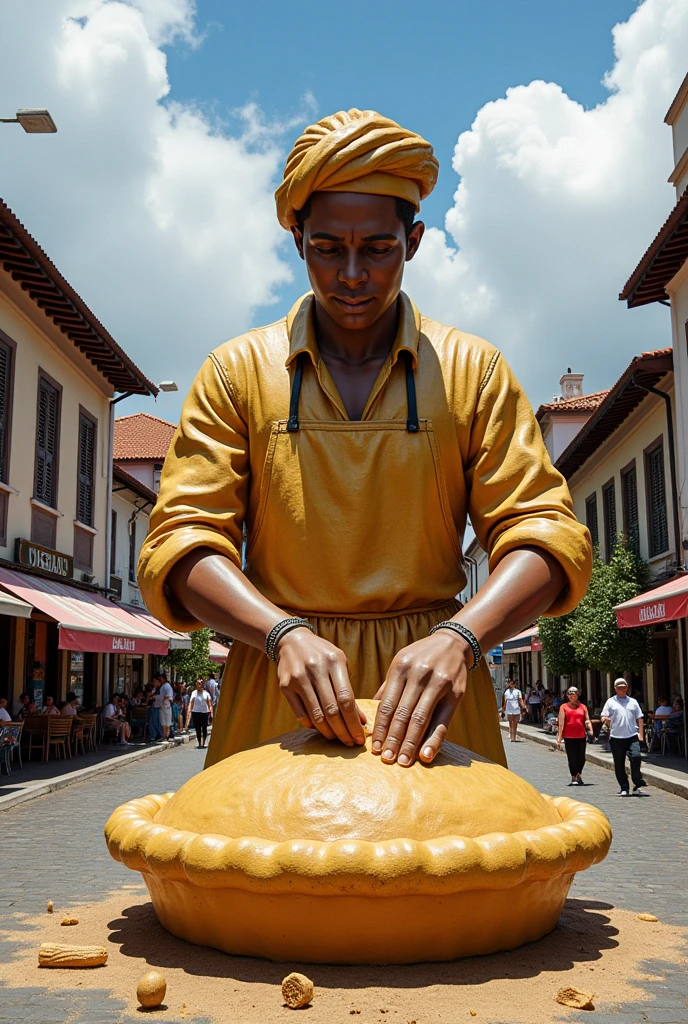 A work of art to be inserted in the city of Itabirito mg,the land of cornmeal pie, as a form of inspiration and tourism for people