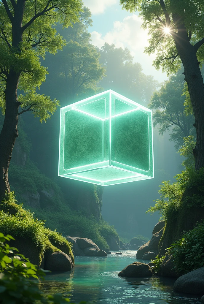 Infinite three-dimensional cube in nature