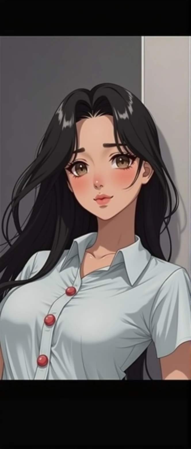 Create another face for this image in high quality keeping the black hair intact
