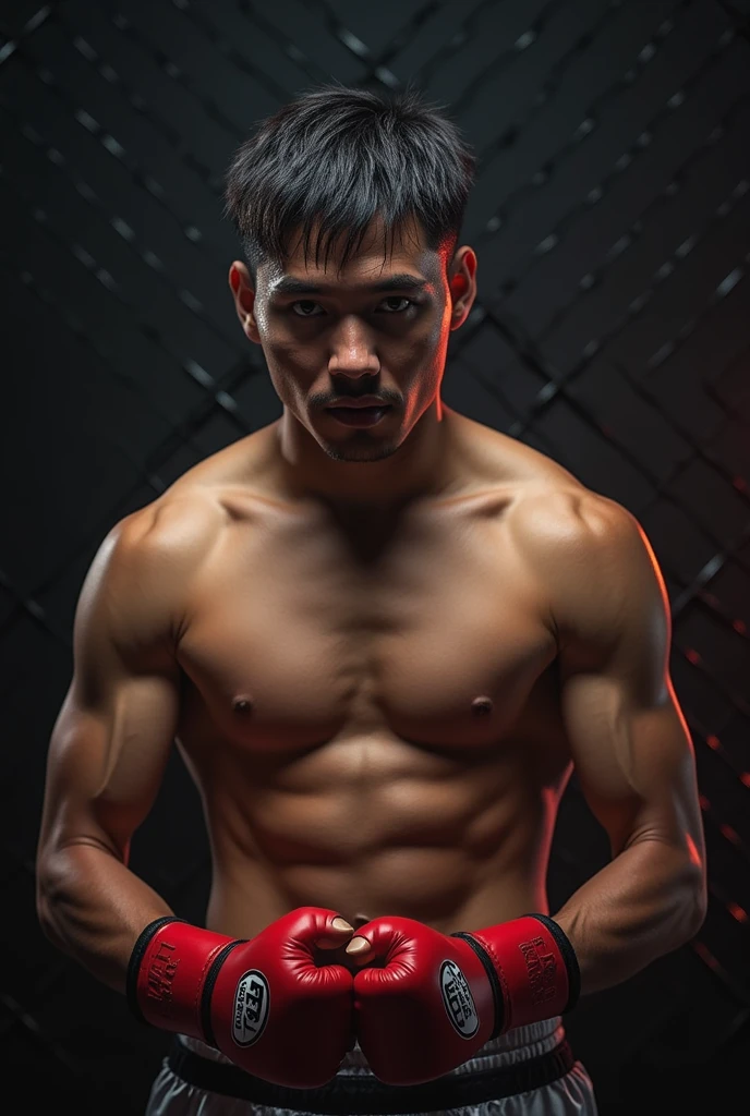 Faça um background de muay thai