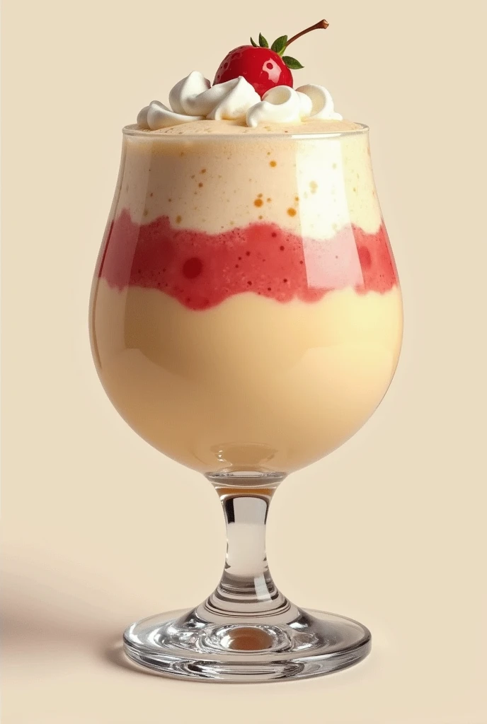 aguaymanto mousse in a simple glass in png format
