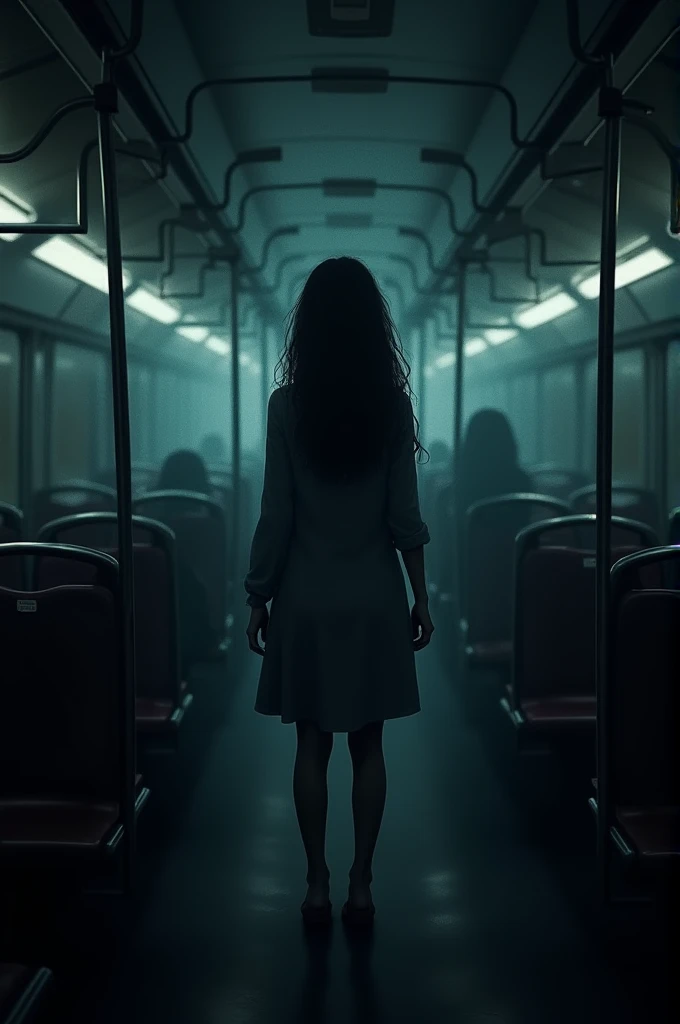 As the train pulled away from the station, Mia noticed something odd. The usual hum of passengers was replaced by an eerie silence. The lights flickered, casting strange shadows across the seats. She looked around, expecting to see someone—anyone—but she was alone.