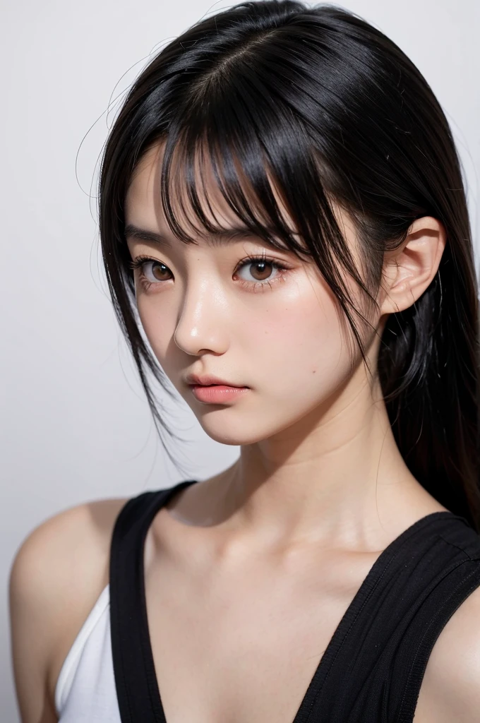 a masterpiece portrait of a beautiful young girl with a small face and a cute expression with a black cat, wearing a red headband, in a , shot with a DSLR camera, high-quality 8k UHD image with realistic skin details, detailed facial features, rim lighting, and a beautiful bokeh background,