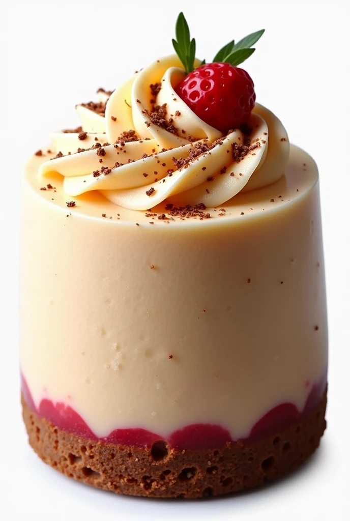 decorated aguaymanto mousse in png format
