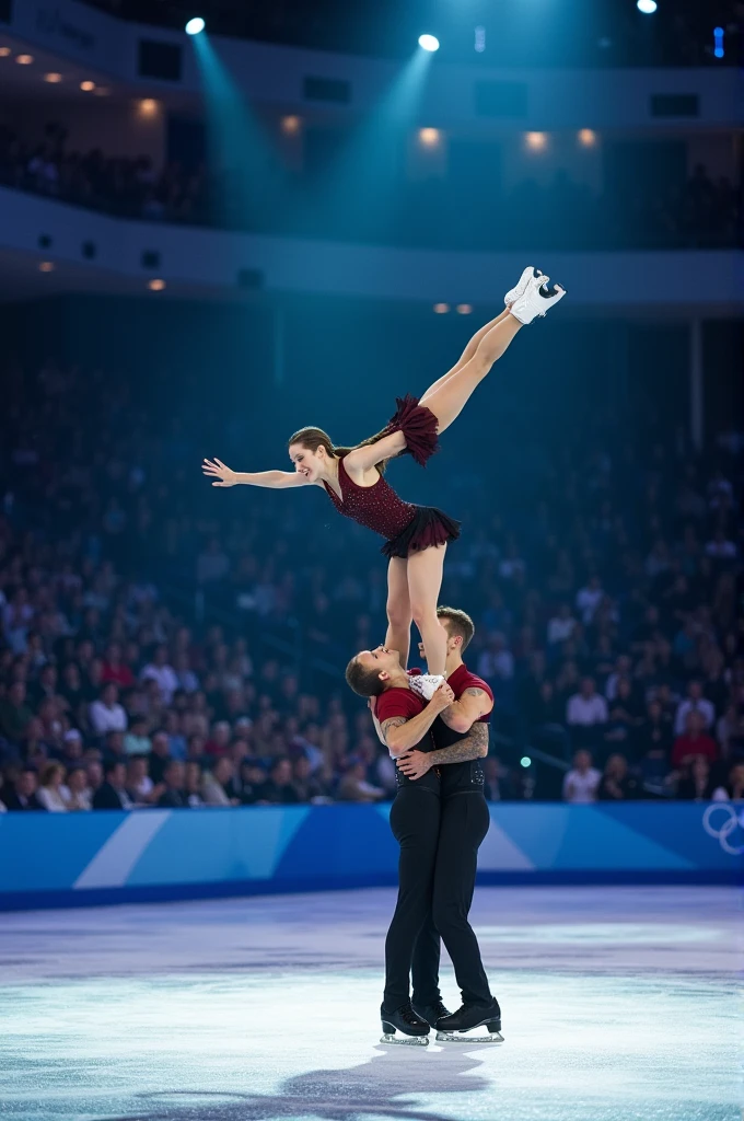 Figure skating lifting 4 people