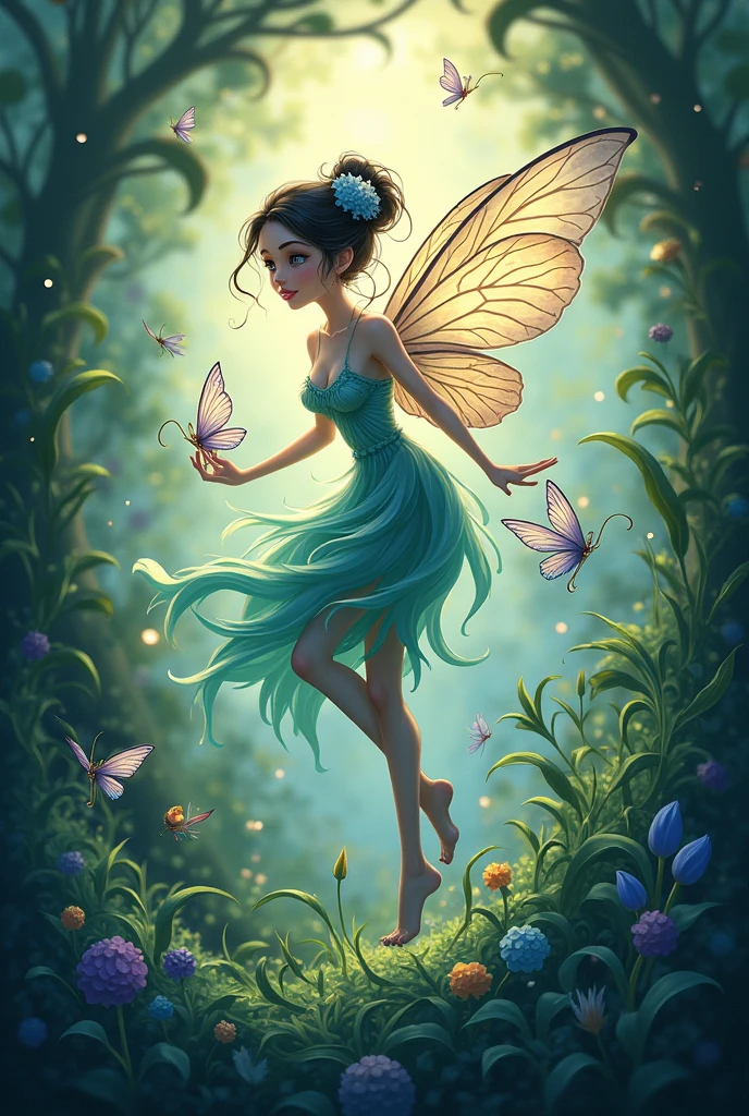 pintura de uma fada com uma flor e uma fada sentada em uma flor, Directed by: Cicely Mary Barker, Directed by: Ida Rentoul Outhwaite, Fadas, Fadas, fadas bonitas, inspirado em Ida Rentoul Outhwaite, Directed by: Jessie M. Rei, Directed by: Clara Weaver Parrish, Eduardo Hughes, Directed by: Edith Edmonds, Maio Gibbs, fairies have wings, florence harrison