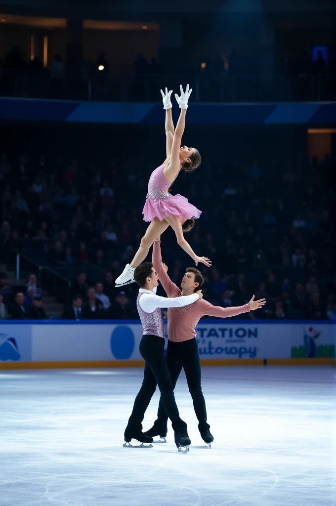 Figure skating four person lift easy