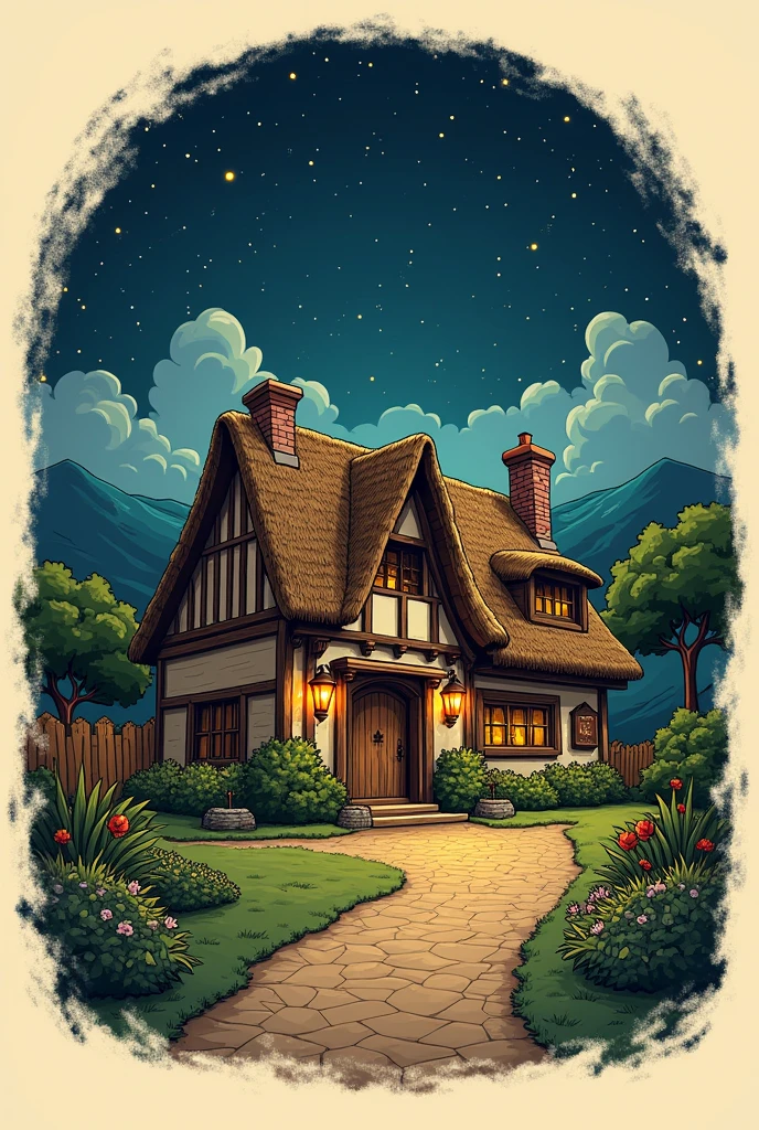 Create a logo for a podcast titled: “To the Prancing Pony”, in Lord of the Rings style