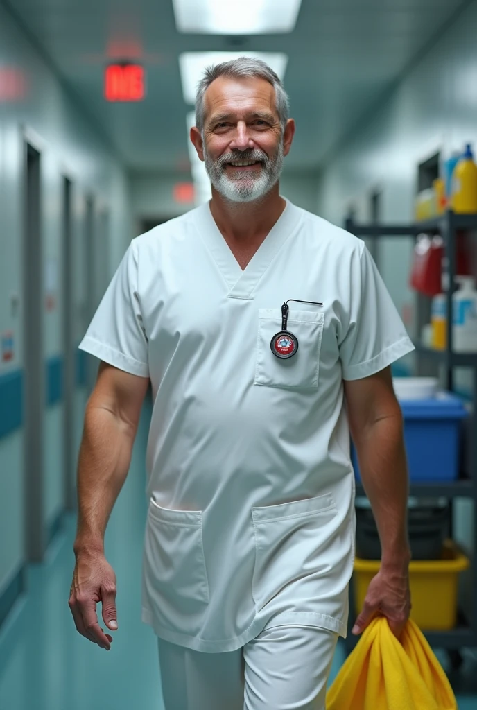 Now a male nurse whose second job is to be a janitor 