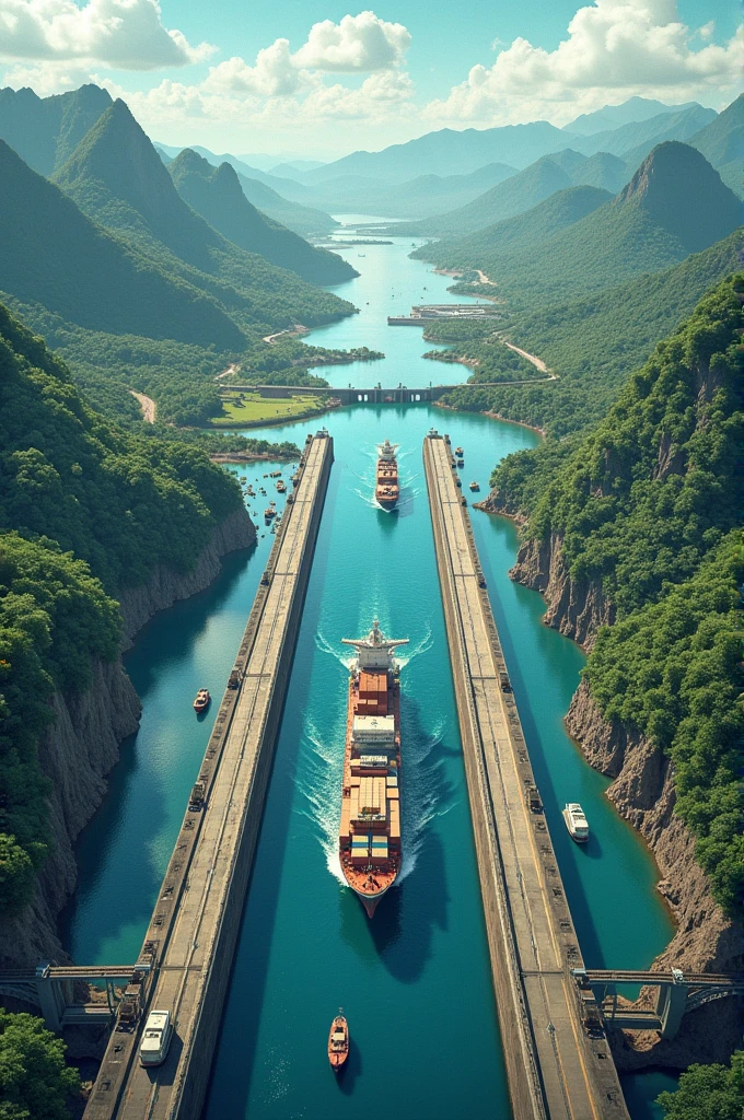 Panama Canal infographic