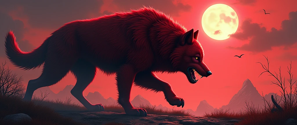 Furry, vore, red, black stripes, vore, wolf, giant 