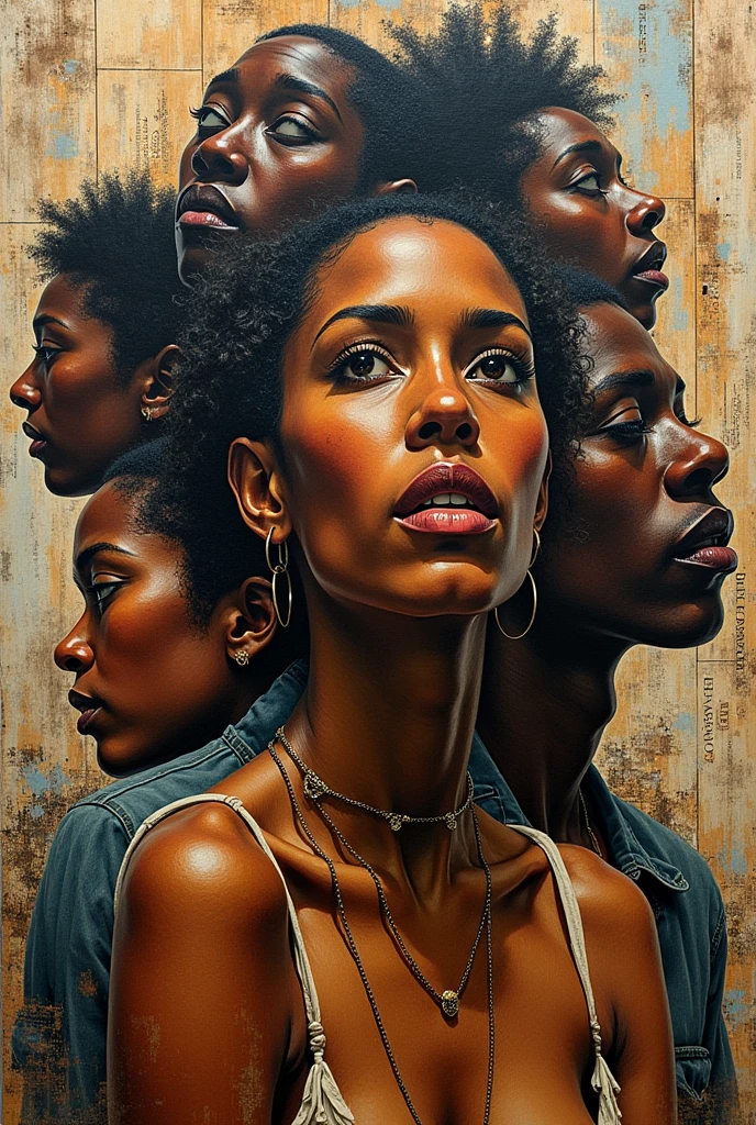 Make a work like Rosana Paulino, which addresses issues such as slavery as a form of protest