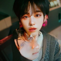 Arafed man with black hair and gray sweater., 1 7 years - child of thin face age, Ulzzang masculino, androgynous face, Jinyoung Shin, Jimin\labios regordetes, Cai Xukun, Kim Doyoung, Hong June Hyung, Jung Jaehyun, androgynous person, Hombre surcoreano, 2 2 years old