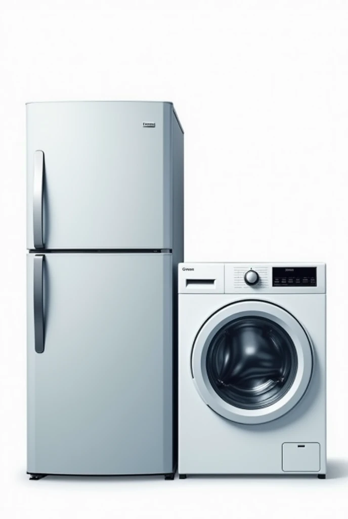 Logo for a home appliance spare parts store, refrigerator, washing machine and electric oven, without background