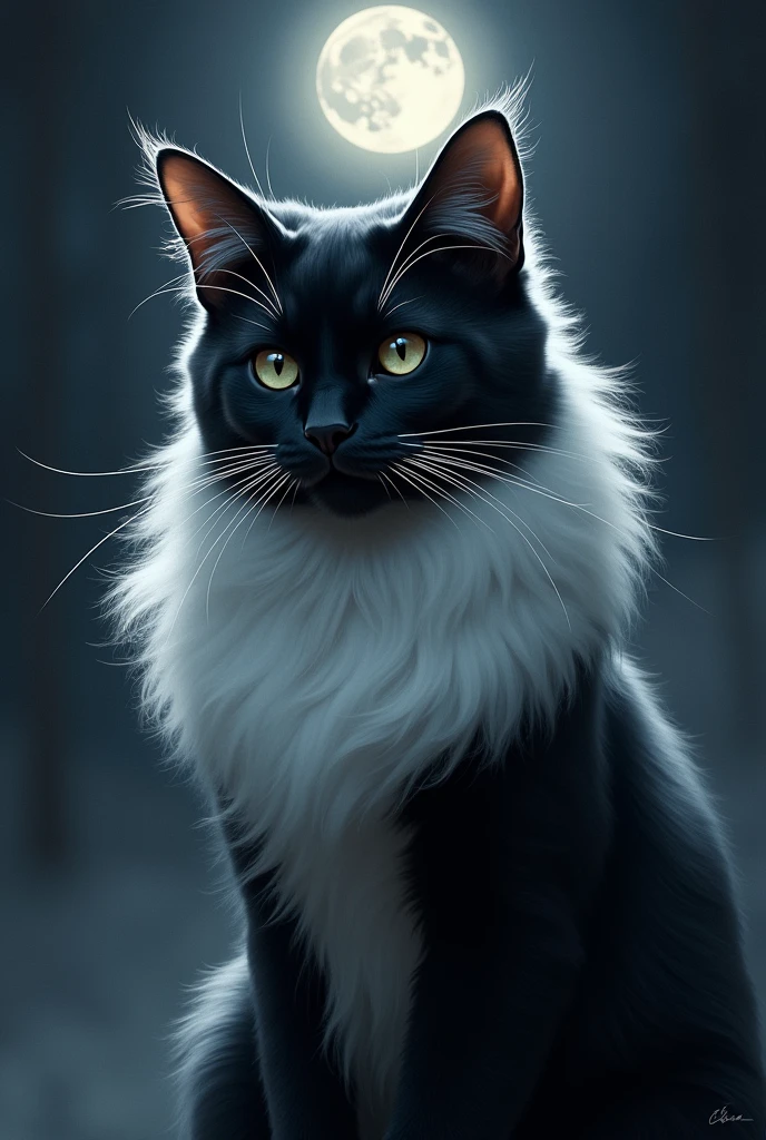 black cat,beautiful face,protruding breasts,white long hair,detailed fur texture,sharp focus,piercing eyes,intense gaze,delicate whiskers,elegant posture,mysterious aura,high contrast,soft shadows,vibrant colors,artistic rendering,realistic painting style,nighttime scenery,moonlight illumination,sleek physique,graceful movements,curved tail,intense expression,hidden secrets,mesmerizing presence,attention to details,photorealistic details,subtle highlights,darker tones,alluring beauty,sleek and shiny coat, frame,playful yet mysterious,engaging personality,intense connection,strong visual impact,stunning artwork,professional composition,high-resolution masterpiece,attention-grabbing,eye-catching composition,provocative and alluring,expressive and captivating gaze, platinum white hair, black mask
INFO