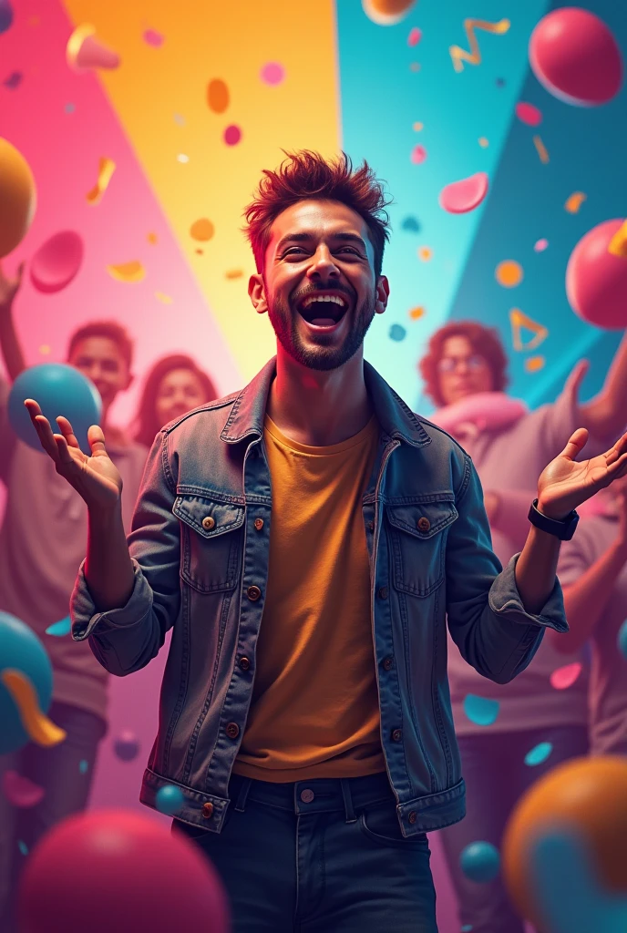 Create a creative photo for YouTube with 1024 x 576 pixels