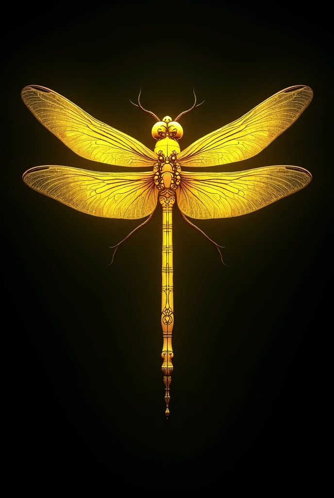 Yellow Dragonfly brand tattoo cartridges that glow yellow