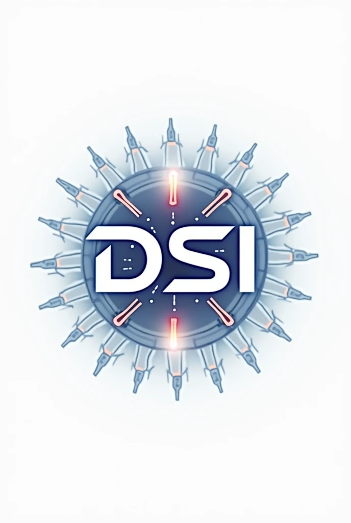 Create a logo that has to do with the systems development career and that says DSI in the middle and TECNOBLOX at the bottom with a white background that looks more futuristic and technological.