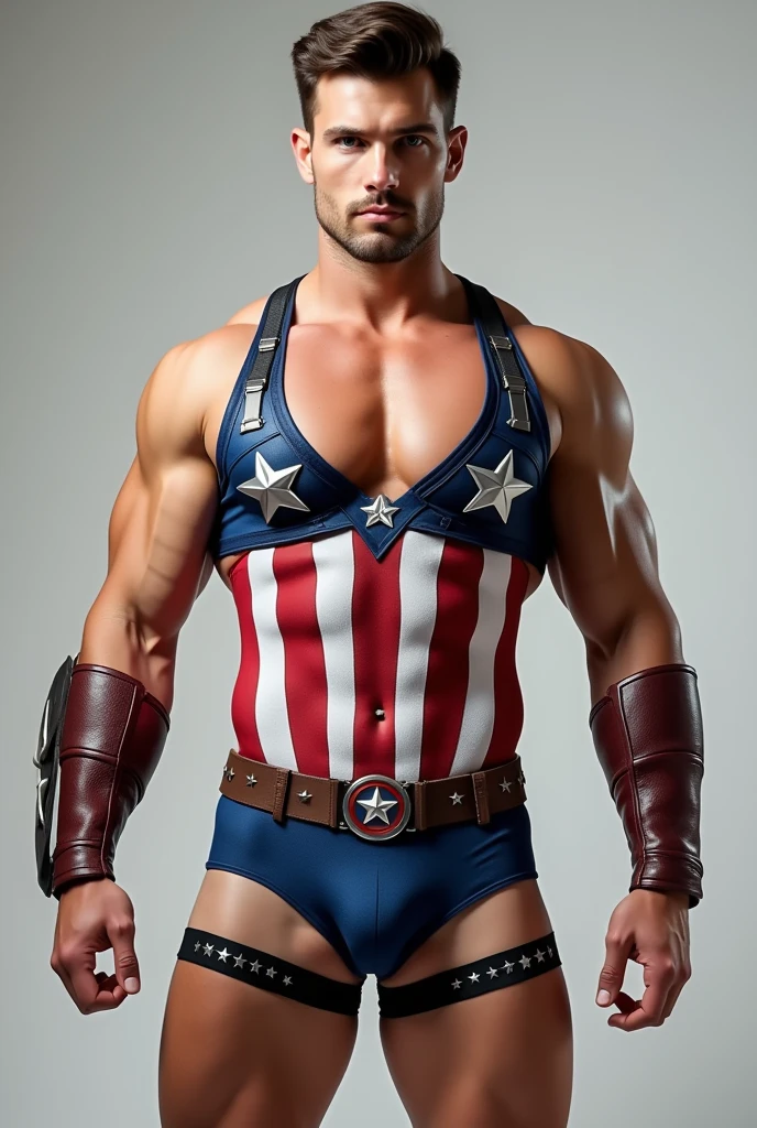 Captain America lingerie costume for men 