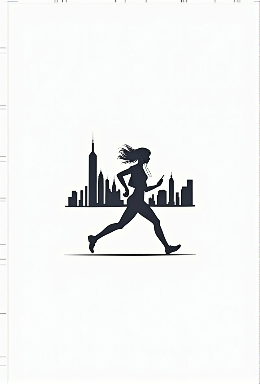 (Silhouette Art,Crop:1.6) (((Paper cutting art,A world where only black exists:1.3) 1 girl running,alone, (girl,profile:1.2),white, Clear and beautiful face,black ,Long Hair,Very Long Hair Cut、Holding a smartphone and wearing earphones (Yellow green　green:6.1) Textured glass background,