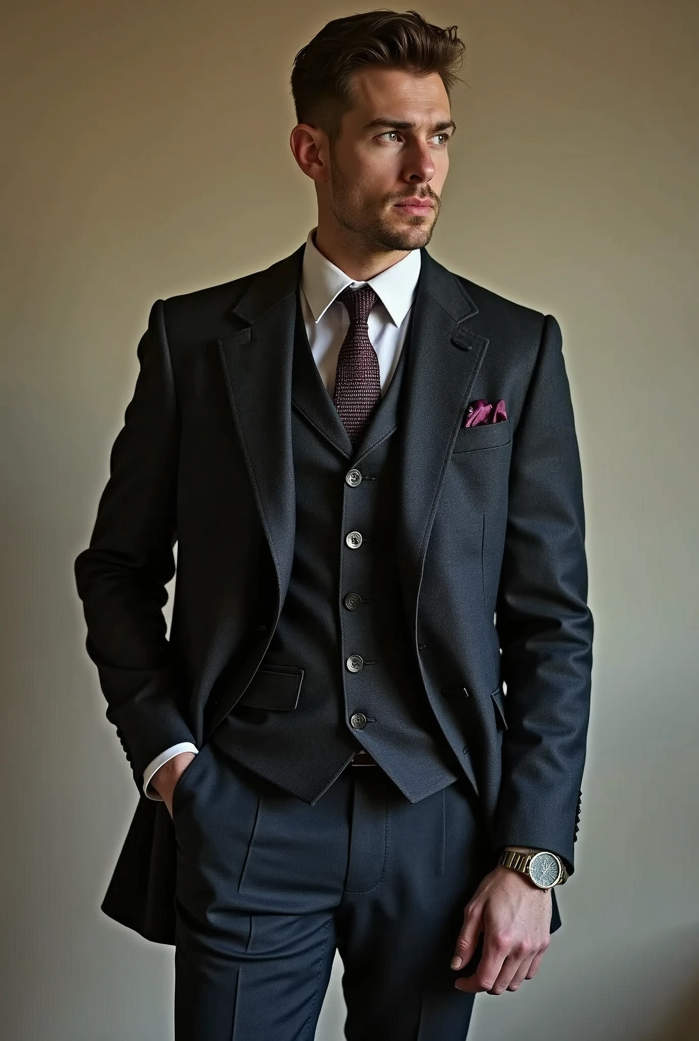 Create a post advertising classic men's clothing