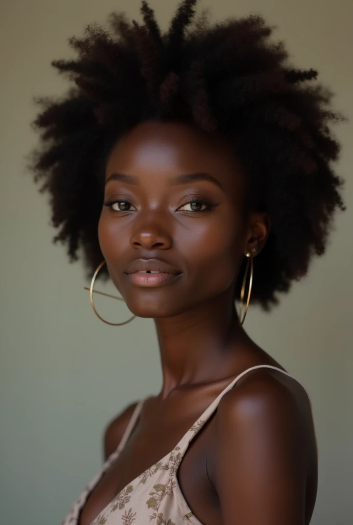 photo of a very cute ebony woman